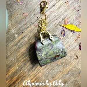 Alquimia Green and Gold Key Holder